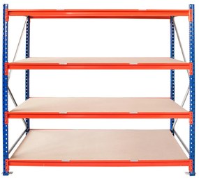 Kovový regál LONGSPAN,  200x150x80cm, 1000kg na policu