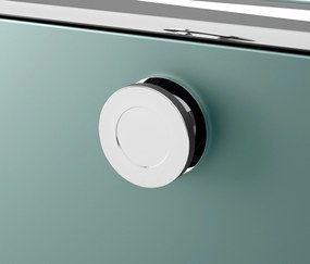 Kovový odkladací stolík »CN3« s 1 výklopným priečinkom, šalviový