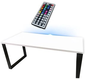 Písací Stôl Low Loft Biely 120x60x2,8 Model 1