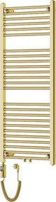 Mexen Mars, elektrické vykurovacie teleso 1200 x 500 mm, 600 W, zlatá lesklá, W110-1200-500-2600-50