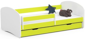 Detská posteľ Pranshi III (limetková) (s matracom). Akcia -19%. Vlastná spoľahlivá doprava až k Vám domov. 1070793