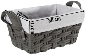 Košík TIANA grafitově šedý