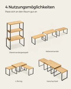 Set troch kuchynských políc KCS014B01