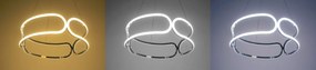 Toolight - LED závesné svietidlo + diaľkové ovládanie APP790-CP TRIO BLACK, čierna, OSW-07901