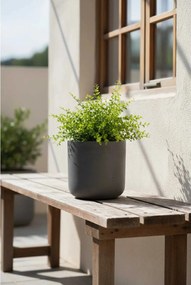 Kvetináč CHICO, sklolaminát, výška 31 cm, antracit