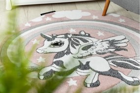 Koberec KRUH PETIT PONY KONÍK ružový