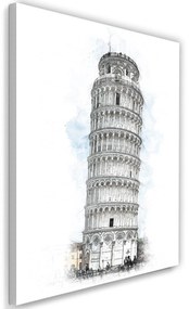 Gario Obraz na plátne Náčrt šikmej veže v Pise - Cornel Vlad Rozmery: 40 x 60 cm