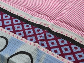 Krepové obliečky z Renforcé bavlny PURPLE SPIN farebné Rozmer obliečky: 70 x 90 cm | 140 x 200 cm