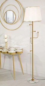 Stojacia lampa Hanger 173 cm zlatá/biela/mramor