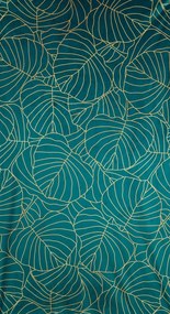 ZATEMŇOVACÍ ZÁVES NA KRÚŽKOCH LIMITED COLLECTION LILI2 140X250 CM TYRKYSOVÁ