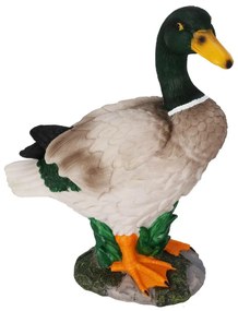 ProGarden Záhradná figúrka z polistone Duck1, 26,5x21 cm, viacfarebná