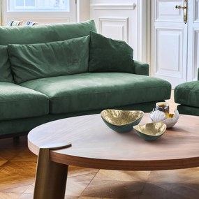 DEKORAČNÁ KOVOVÁ MISKA PEDRO1 (05) 16X16X8 CM TMAVOZELENÁ