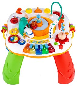 Hovoriaci a hrajúci interaktívný stolček New Baby s jazdiacim vláčikom CZ/SK