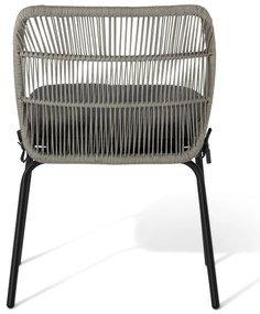 Stolička s textilným výpletom