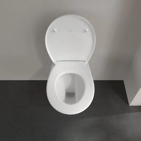 VILLEROY &amp; BOCH O.novo závesné WC s hlbokým splachovaním bez vnútorného okraja, 360 x 540 mm, biela alpská, 7682R001