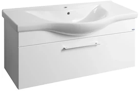 Aqualine Aqualine, AKIRA umyvadlová skrinka 96x42x34cm, biela, AK210