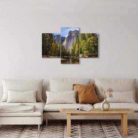 Obraz - Pod Yosemite skalou (90x60 cm)