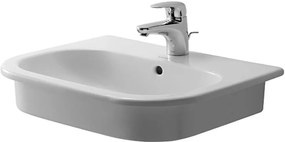 Duravit D-Code umývadlo 54.5x43.5 cm polkruhový vstavané umývadlo biela 0337540000