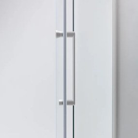 BPS-koupelny Päťuholníkový sprchový kút KZ91A WH 80x80 biela/transparent - bez vaničky