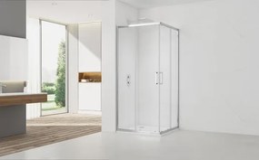 Sprchový kút čtverec 80x80 cm SAT TEX SATBKTEXQ80
