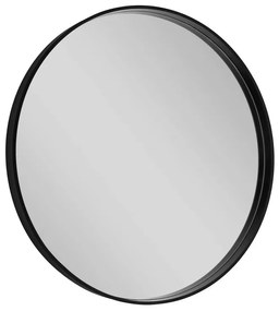 Sapho, NOTION guľaté zrkadlo v ráme, ø 60cm, čierna matná, NT600