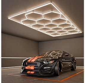 LED Stropné svietidlo LED/696W/85-265V 4000K 484x243 cm CRI 90 IP54 biele