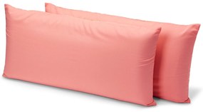 Obliečky na vankúše z mikrovlákna, koralové, 2 ks, cca 80 x 40 cm