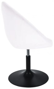 LuxuryForm DESIGN Kreslo VERA na čiernom tanieri - biele