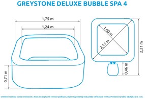 Marimex | Vírivý bazén Greystone Deluxe Bubble Spa 4 | 11400262