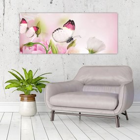 Obraz - Motýľ (120x50 cm)