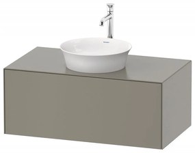 DURAVIT White Tulip závesná skrinka pod umývadlo na dosku, 1 zásuvka, 1000 x 550 x 408 mm, kameňovo šedá matná, WT497609292