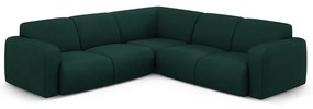Tmavozelená rohová pohovka (variabilná/do L) Molino – Micadoni Home