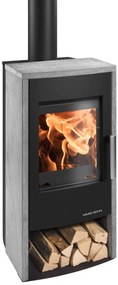 Haas+Sohn Krbové kachle Lekki, 6 kW, vykurovacia schopnosť: 115 m³, oceľové