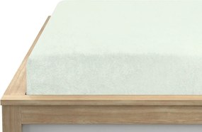 Fleecová napínacia obliečka MOLTON svetlo mentolová 90 x 200 cm