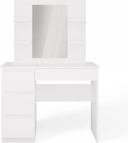 Toaletný stolík Marina Mijas 98,4 cm biely ľavý