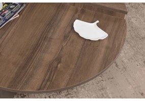 SADA 2x Konferenčný stolík PODIUM hnedá