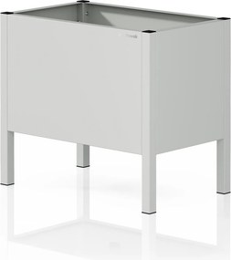 Malý sivý kovový obal na kvetináč: DAISY 400 x 350 x 250 mm