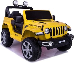 LEAN CARS FT-938 Žlté lakované vozidlo 4x4 na batérie