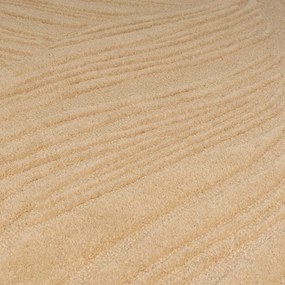 Svetlohnedý vlnený koberec Flair Rugs Lino Leaf, 160 x 230 cm