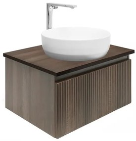 Kúpeľňová skrinka s umyvadlom a batériou SAT Evolution 58x30x44,8 cm mat SATEVO100NADBUB, 1 ks