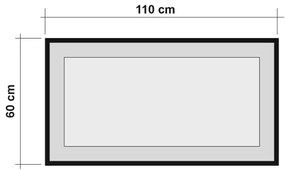 Nástenné zrkadlo QUANTUM 60x110 cm hnedá/čierna
