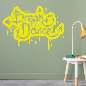 Veselá Stena Samolepka na stenu na stenu Break Dance Farba: čierna