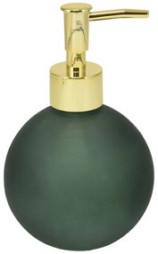 Bathroom Solutions Dávkovač mydla Globe, zelená/so zlatými prvkami, 400 ml