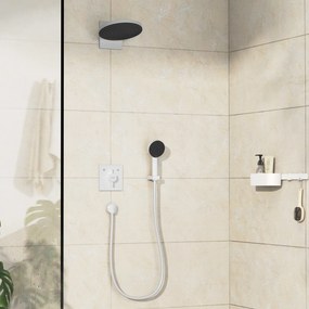 Hansgrohe DuoTurn E, batéria pod omietku pre 2 spotrebiče, biela matná, HAN-75417700