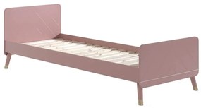 Dětská postel billie 90 x 200 cm růžová MUZZA