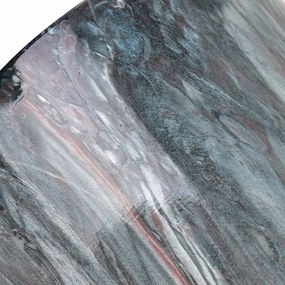 Sada 3 ks keramických květináčů NEVA MARBLE IV modrá/šedá