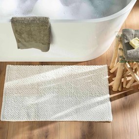 Biela kúpeľňová predložka 50x80 cm Yanis – douceur d'intérieur