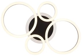 Globo 48039-40 - LED stropné svietidlo LORETTA LED/40W/230V pr. 35,5x53 cm čiern