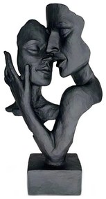 Stolová dekorácia 29x9x17 cm živica/čierna