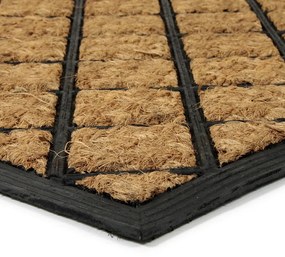 Kokosová čistiaca rohož Rhombus 45 x 75 x 0,8 cm, hnedá